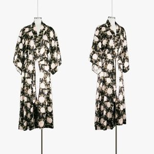 ON HOLD Christian Dior Kimono Robe Rose Print